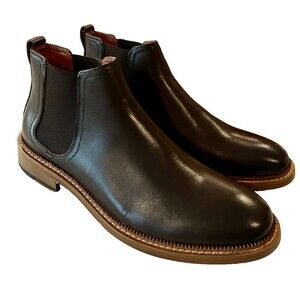 Vintage Foundry Co Men's Darwin Leather Chelsea Boots Dark Brown Size 10.5 NEW